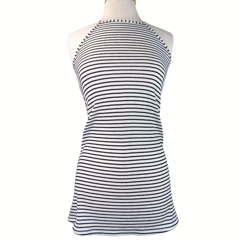 Divided  Striped Black And White Dress Mini SZ 2